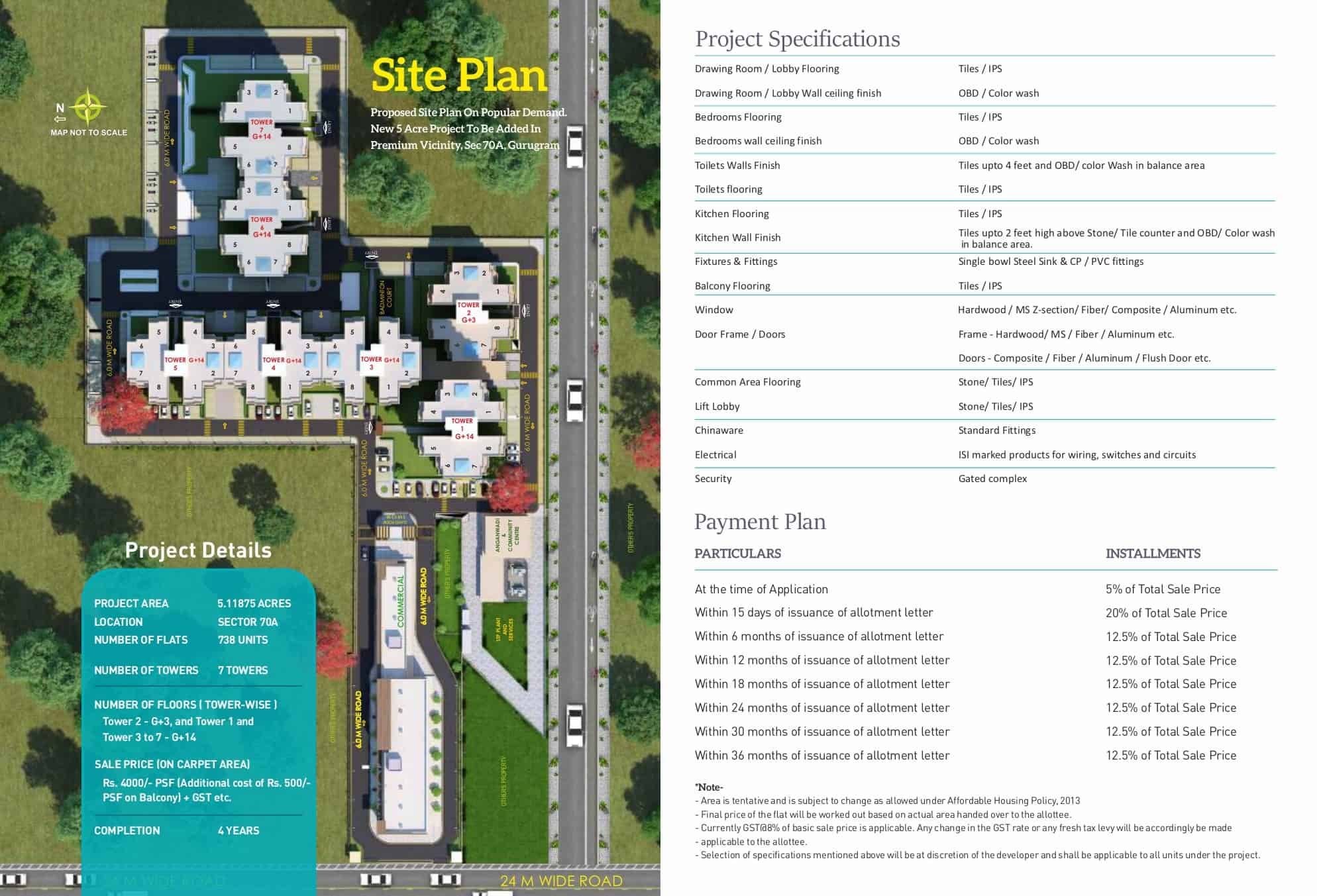 Site Plan and Specification Pyramid Fusion Homes