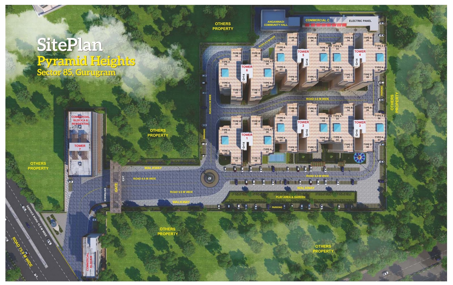 Pyramid Heights Sector 85 Site Plan